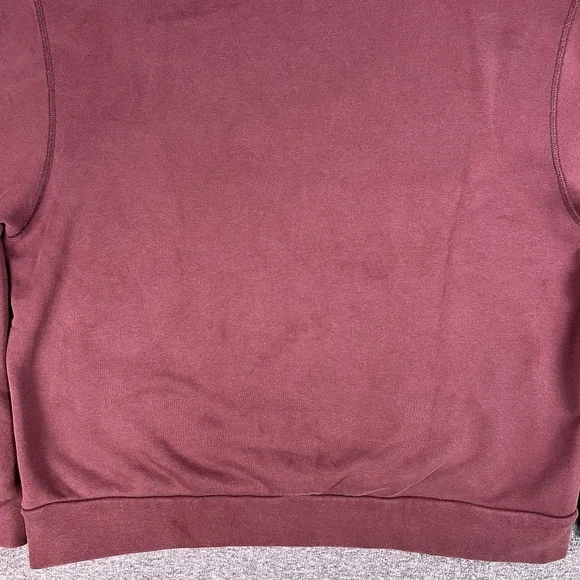 Nike SB Sweaters Mens L Maroon Loose Fit Pullover Skateboarding Swoosh Heavy - Picture 12 of 14